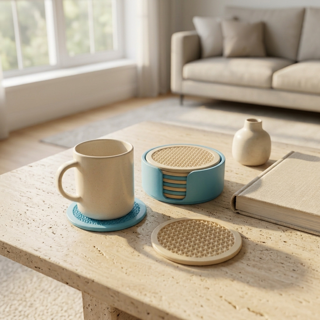 Orbit circular coaster set, product view 9