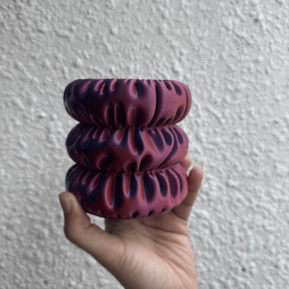 Puff Vanity Pot — colour-changing 3D printed makeup brush & desk holder