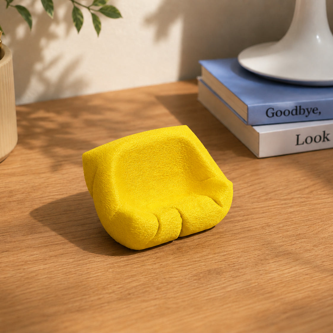 Cushion Bean AirPod Stand — 3D printed cushioned cradle for AirPods