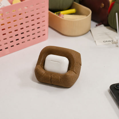 Cushion Bean AirPod Stand — 3D printed cushioned cradle for AirPods