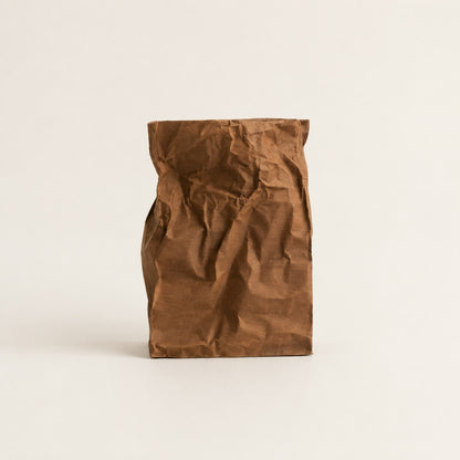 Crumpled Stationery Holder in Brown
