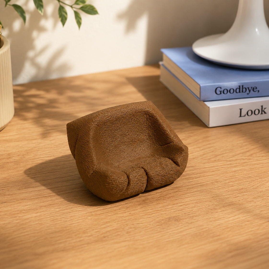 Cushion Bean AirPod Stand — 3D printed cushioned cradle for AirPods