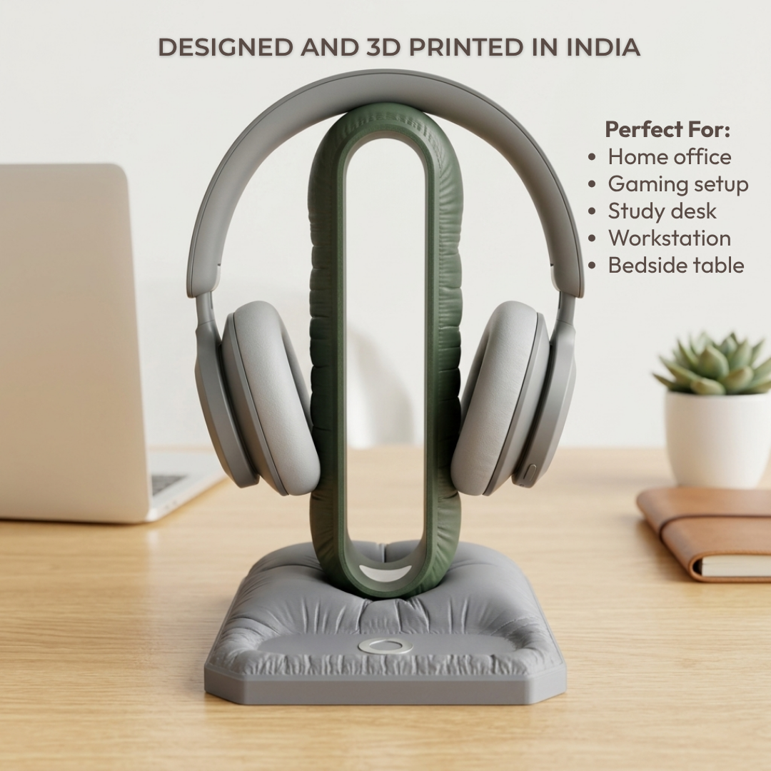Cushion Headspace headphone stand with valet tray