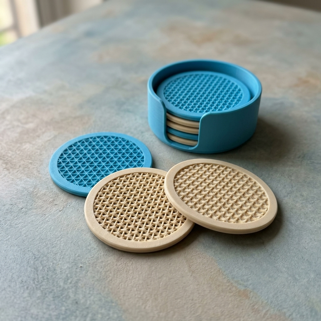Orbit circular coaster set, product view 7