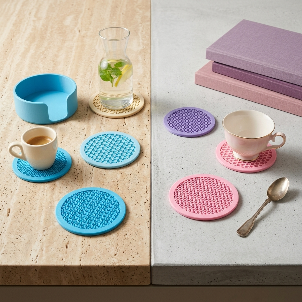 Orbit circular coaster set, product view 6