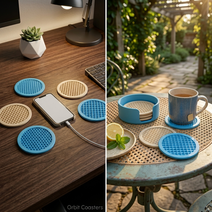 Orbit circular coaster set, product view 5