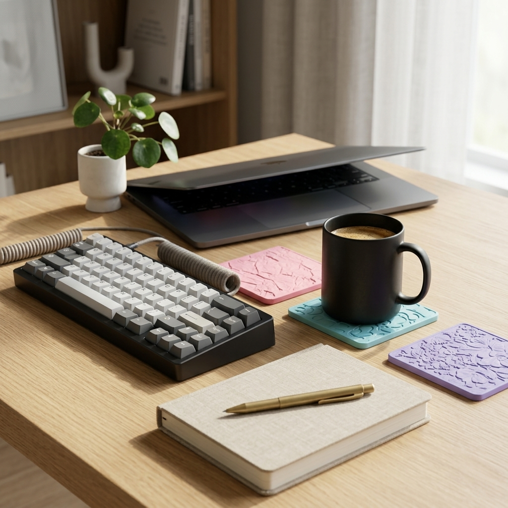Undercover square coaster set, product view 8