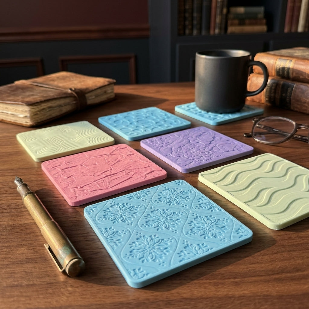 Undercover square coaster set, product view 1