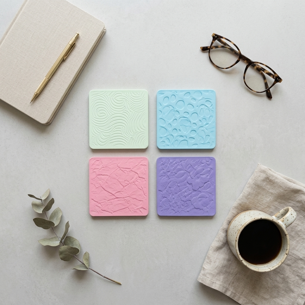 Undercover square coaster set, product view 13