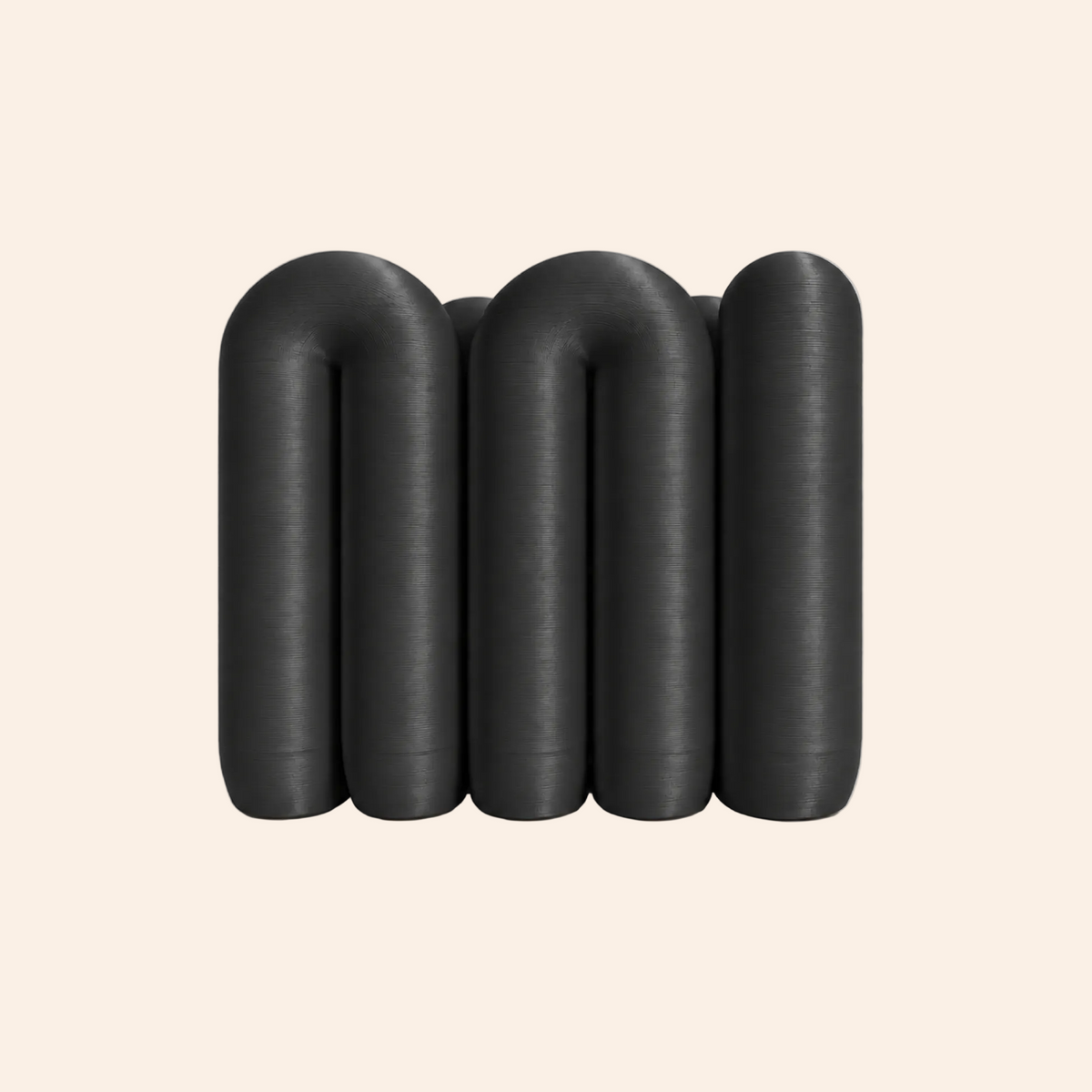 The Loop Stand in black on a white background