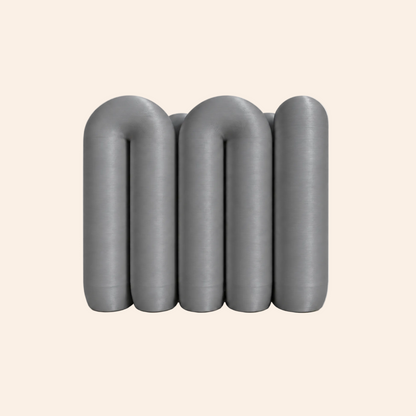 The Loop Stand in grey on a white background