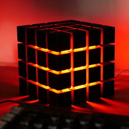 Rubrik Lamp — Orange diffuser plate