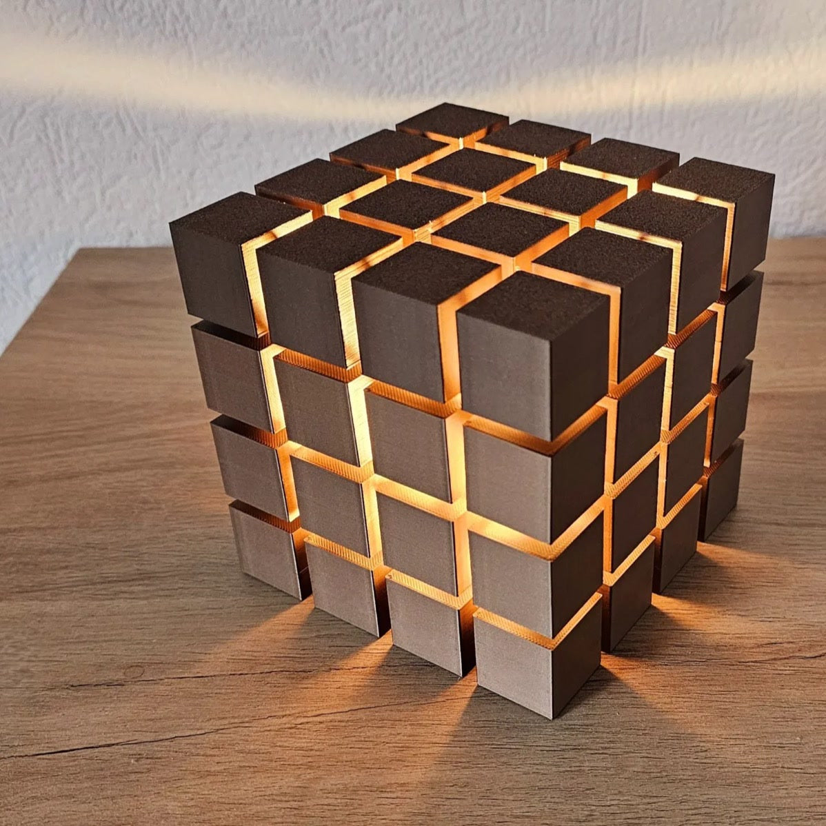 Rubrik Lamp lit in ambient moody lighting