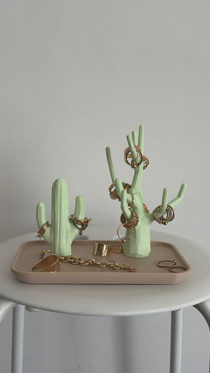 Succulent Trinket in Mint with rings