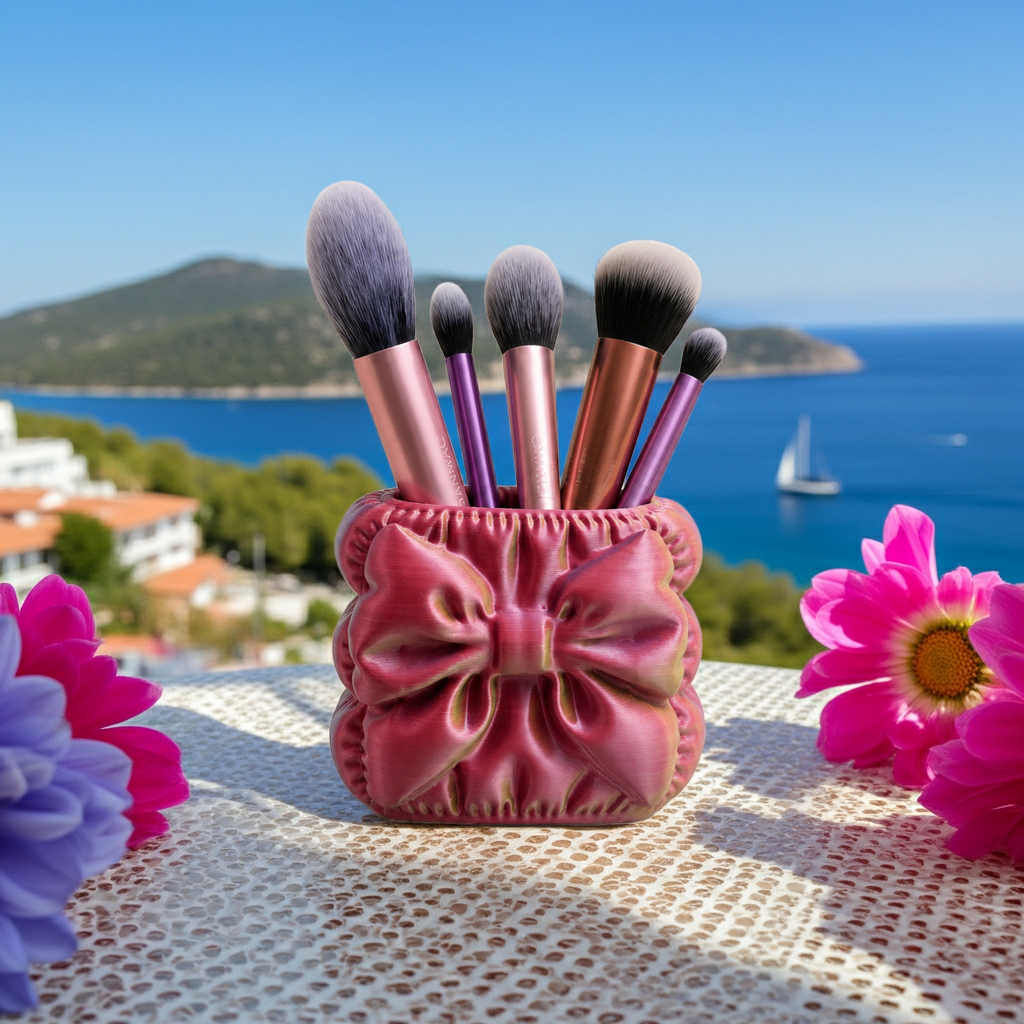 Bowtie Vanity Pot, styled product view 2