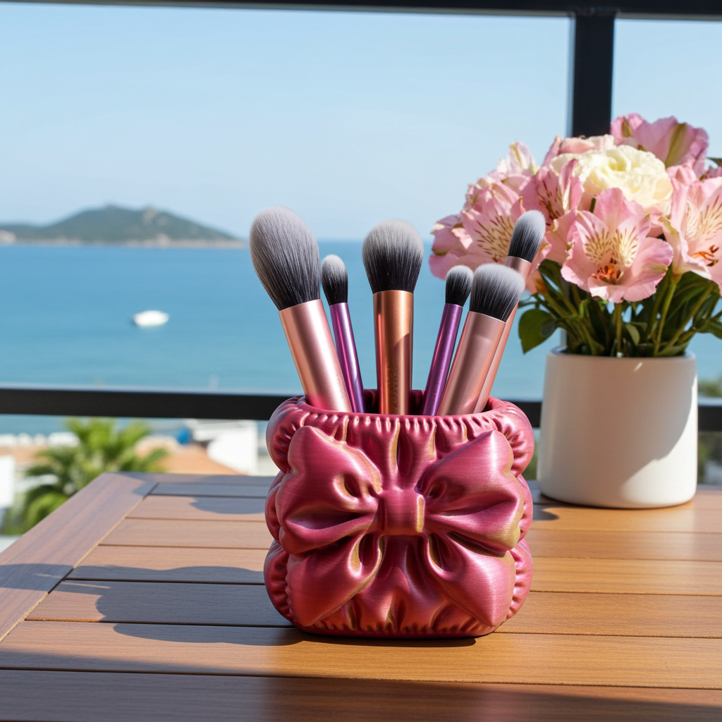 Bowtie Vanity Pot, styled product view 1
