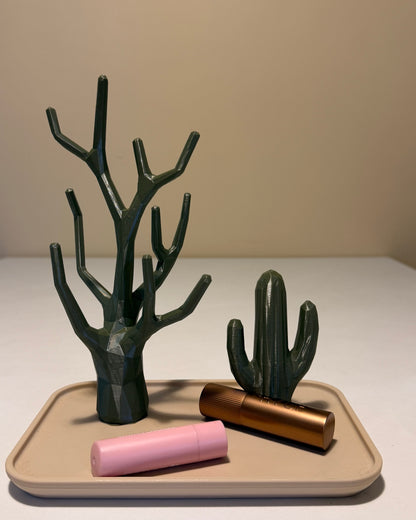 Succulent Jewellery Organiser in Olive