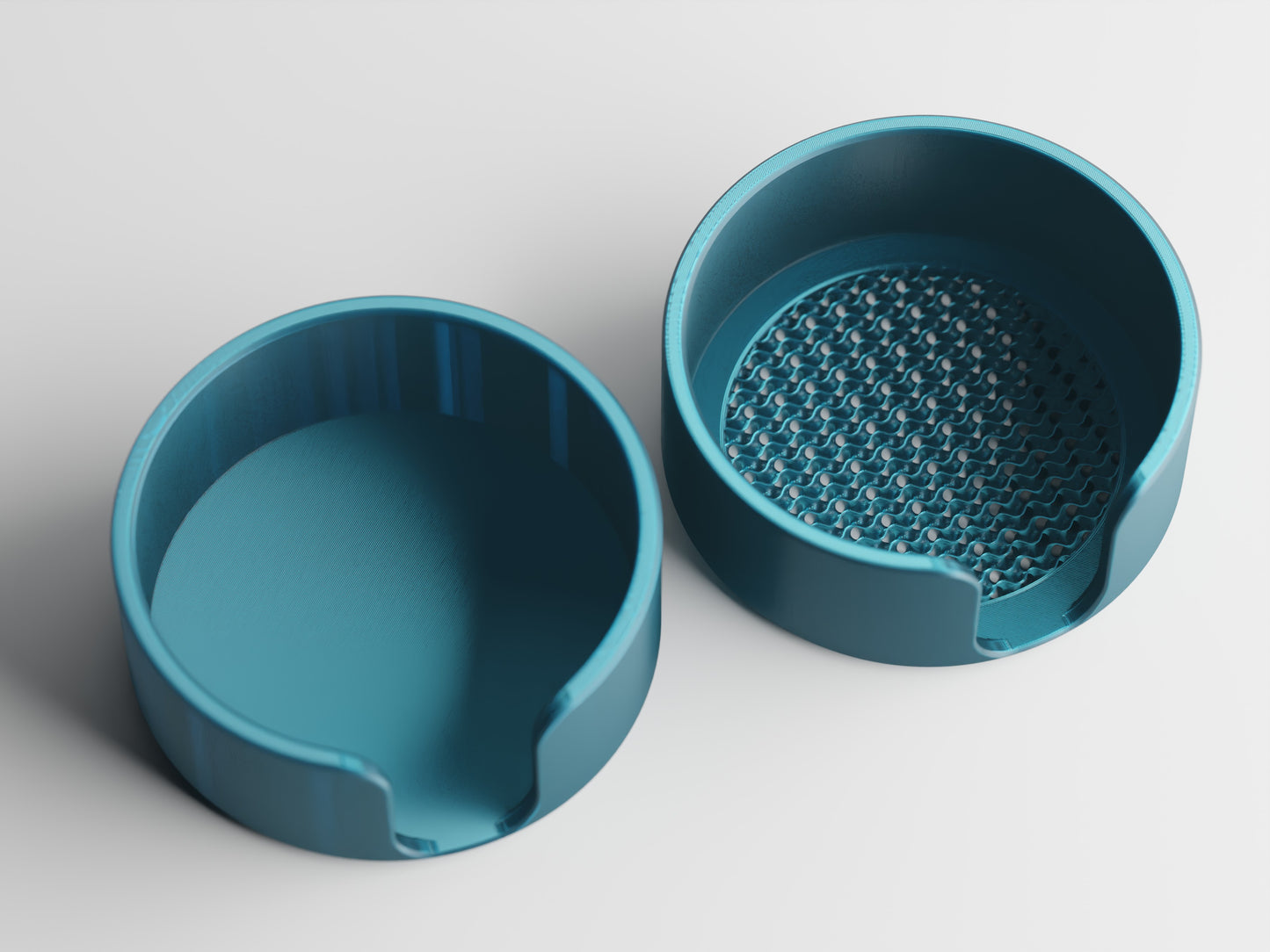 Orbit Coaster Set, six circular 3D printed coasters