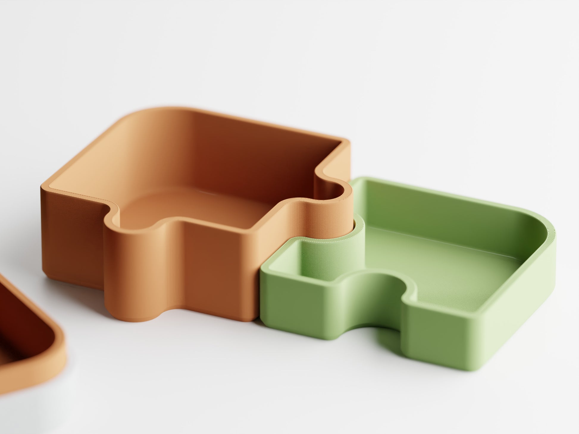 Piece of Mind puzzle tray set in a studio flat lay