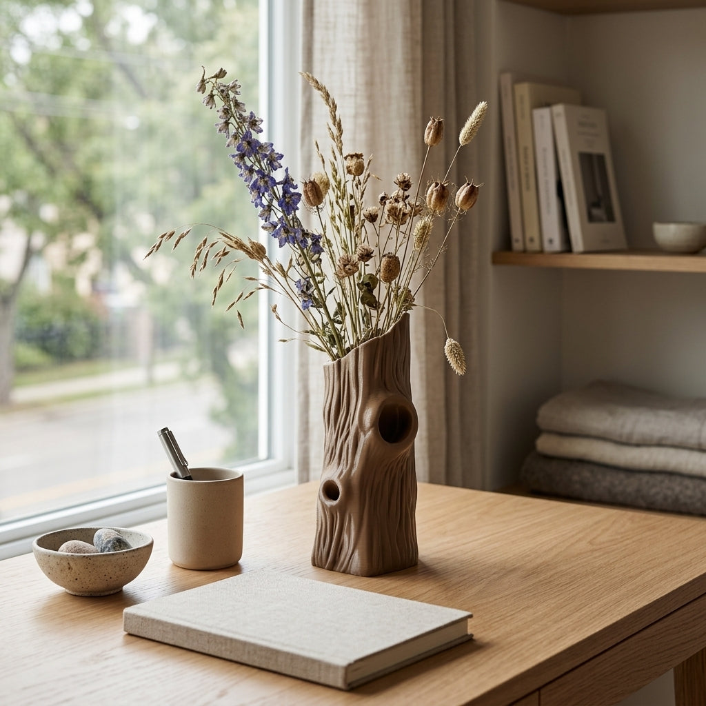 Woody Potter 3D printed tree styled on a desk