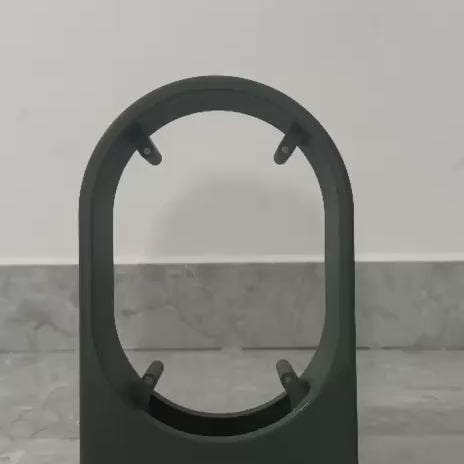 Solace clock dial lifting off, showing the double-sided mechanism