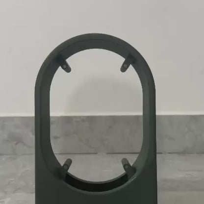 Solace clock dial lifting off, showing the double-sided mechanism