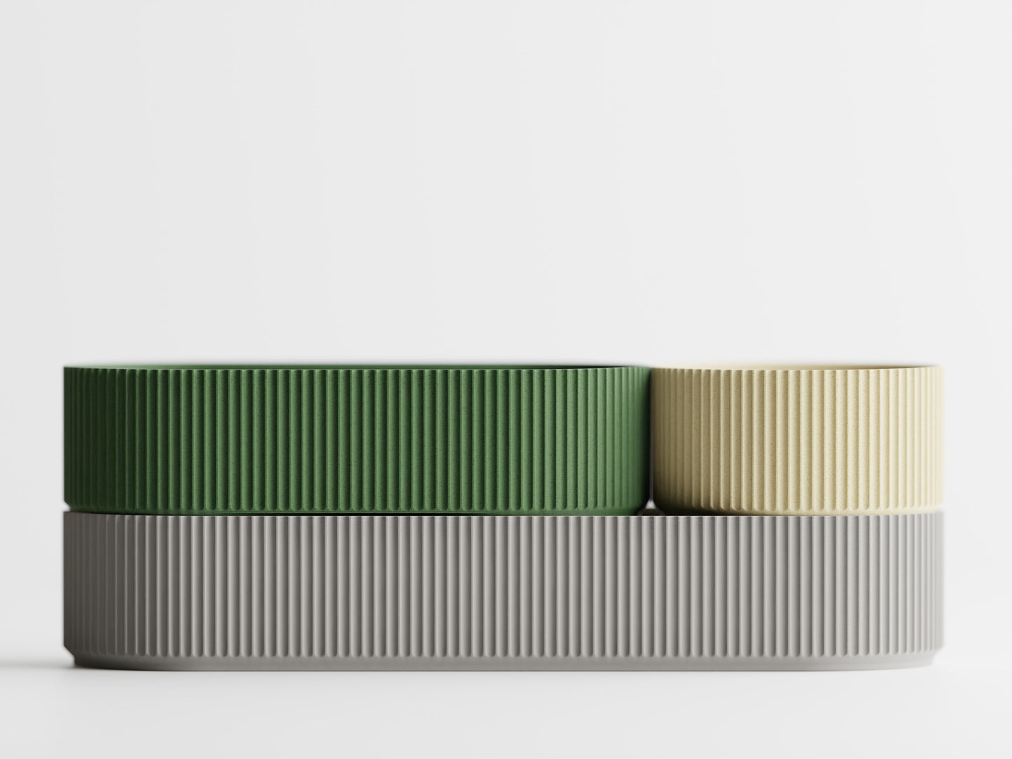 Stackflow Catch-All Tray, a modular 3D printed desk tray