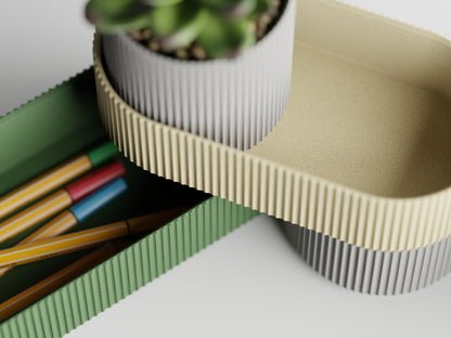 Stackflow 3D printed desk organiser by That Odd Piece