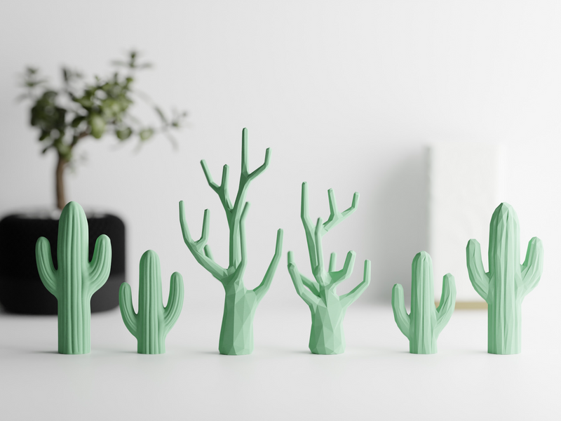 Succulent Jewellery Organiser, a 3D printed cactus jewellery tray