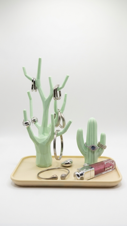 Close-up of the Succulent 3D printed jewellery tray