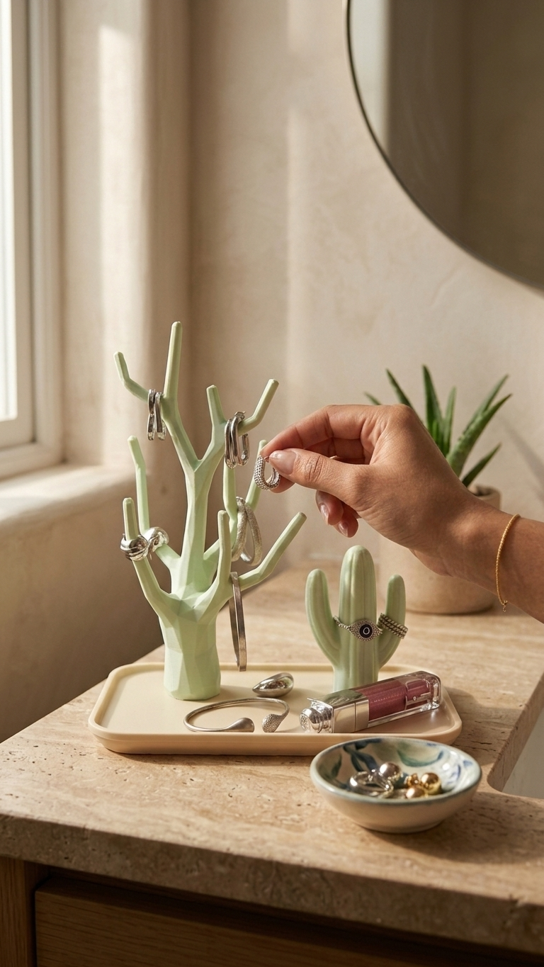 Succulent jewellery stand by That Odd Piece