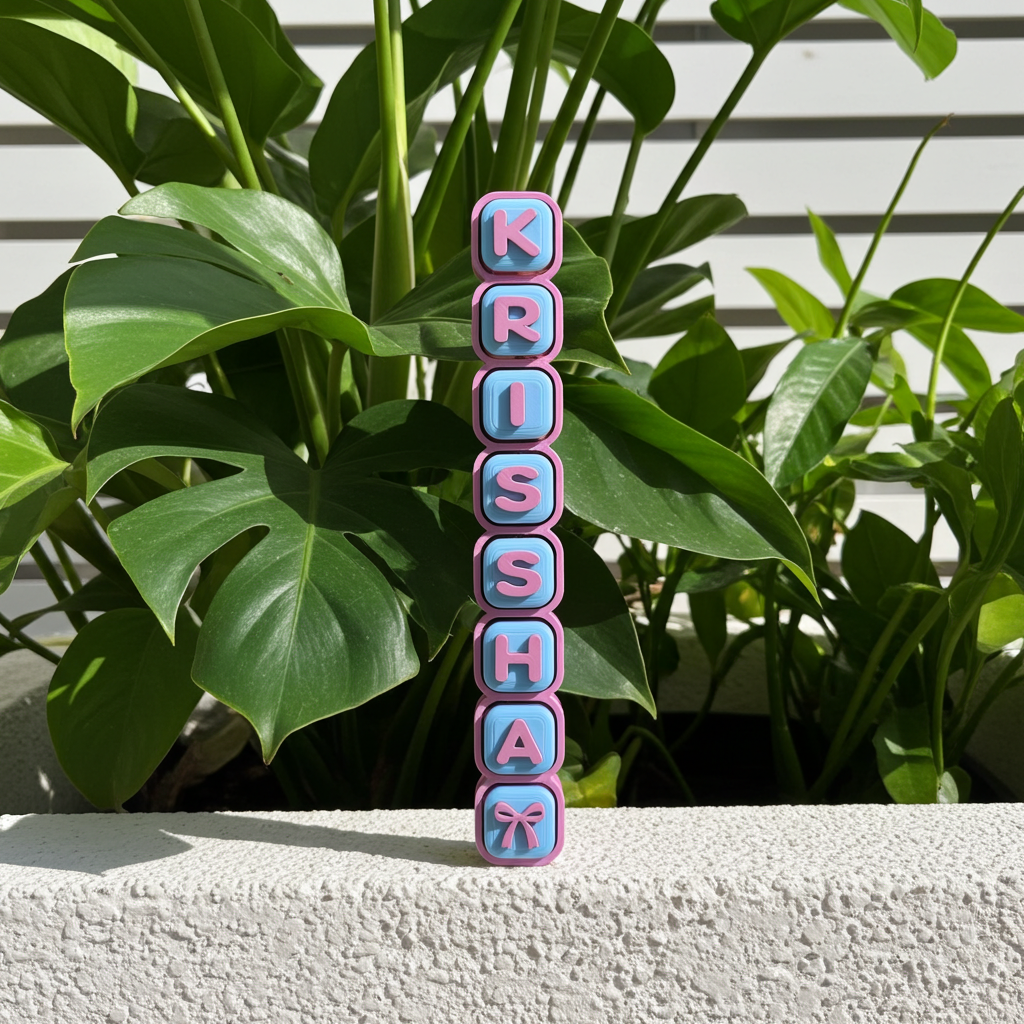 Personalised Keycap Name Clicker, styled product view 2